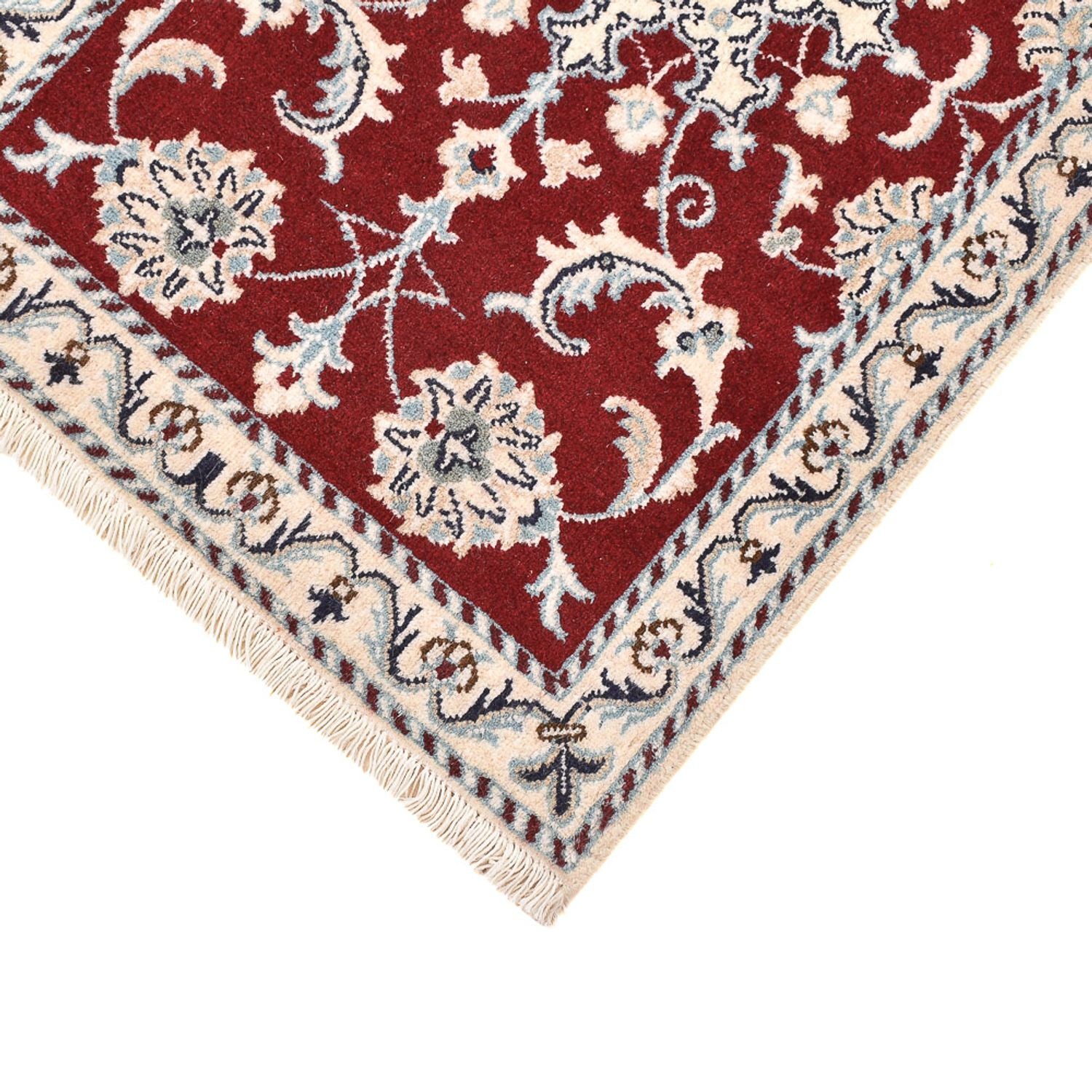 Alfombra persa - Nain - 94 x 60 cm - rojo