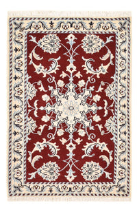 Alfombra persa - Nain - 93 x 61 cm - rojo