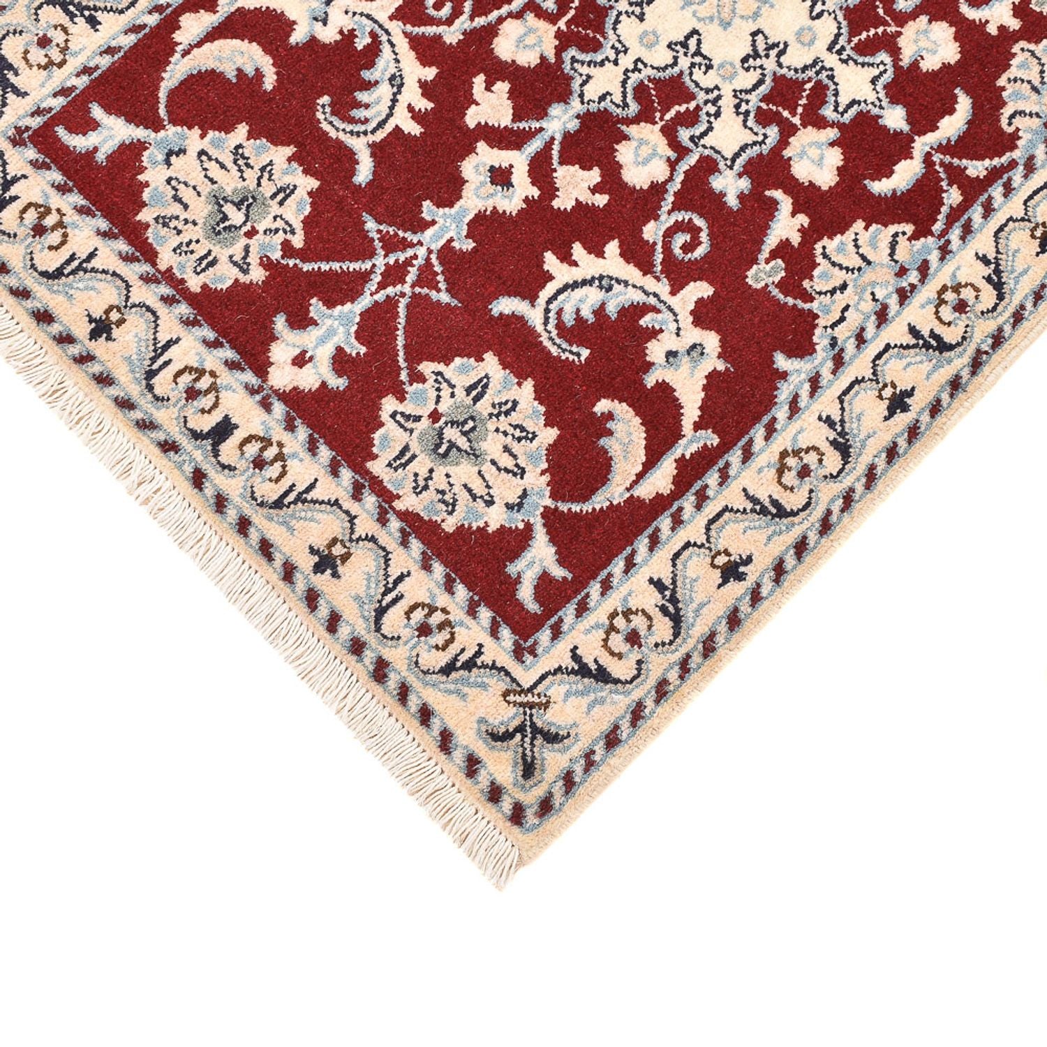 Alfombra persa - Nain - 93 x 61 cm - rojo