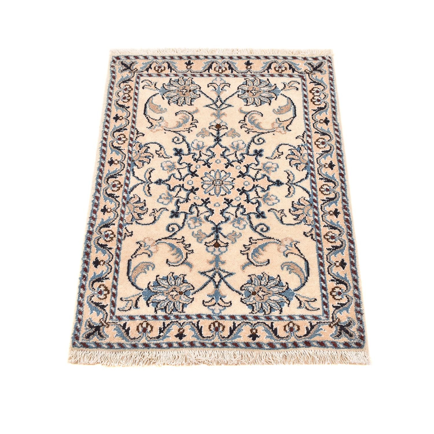 Alfombra persa - Nain - 85 x 58 cm - crema
