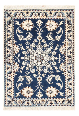 Alfombra persa - Nain - 85 x 60 cm - azul