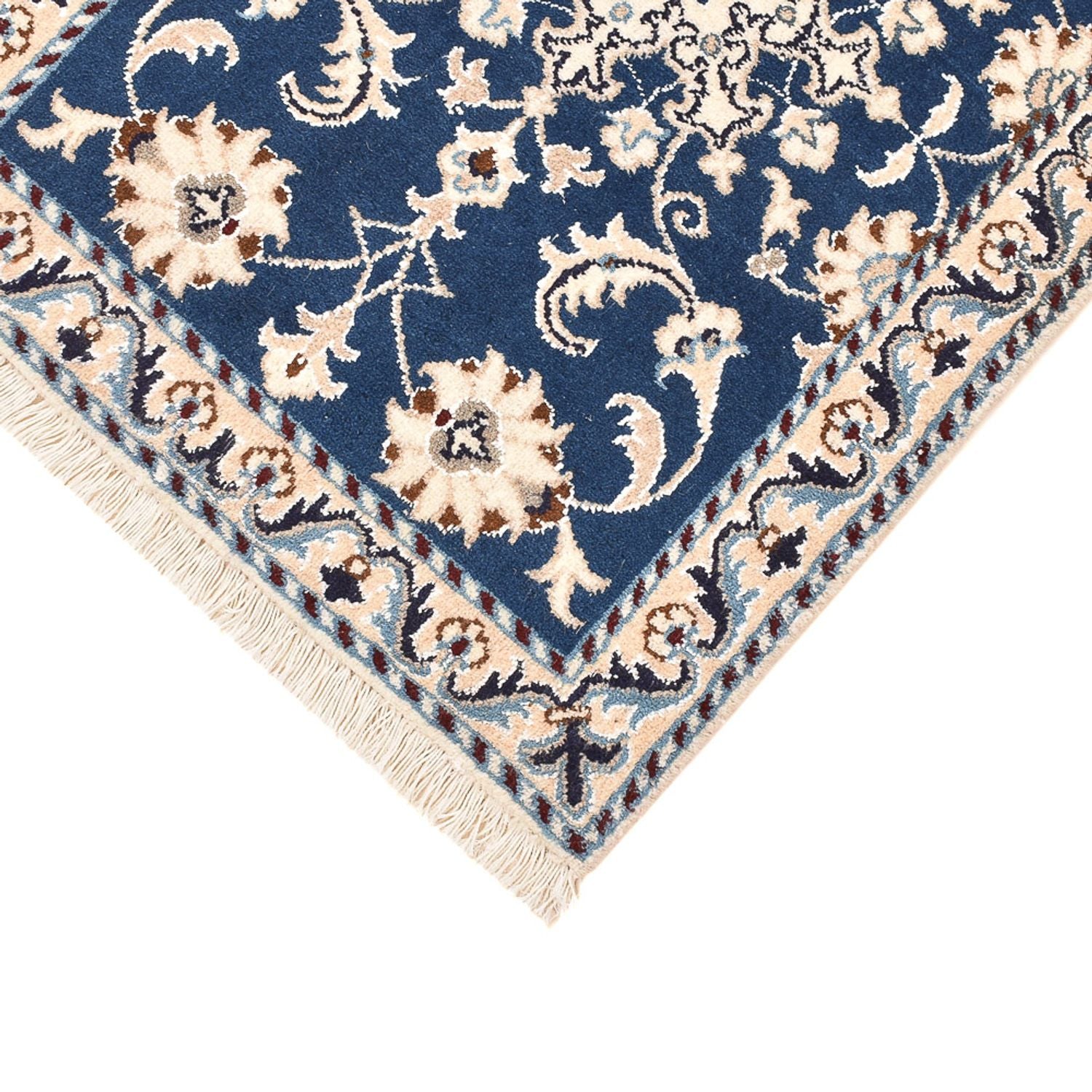 Alfombra persa - Nain - 85 x 60 cm - azul