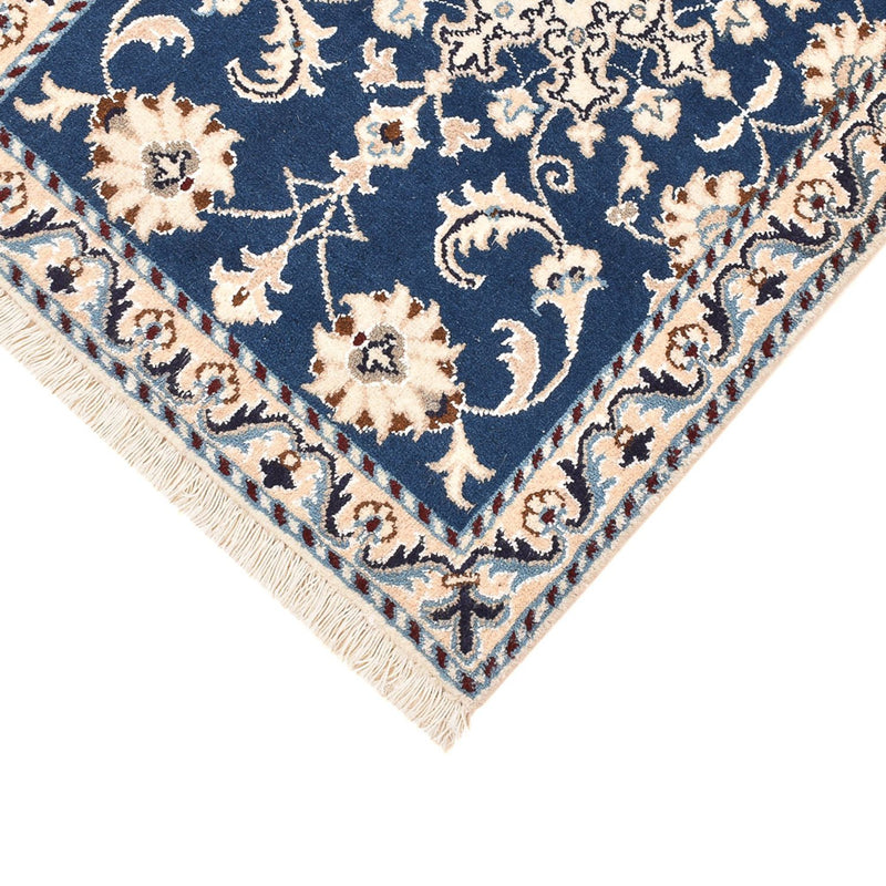 Alfombra persa - Nain - 85 x 60 cm - azul