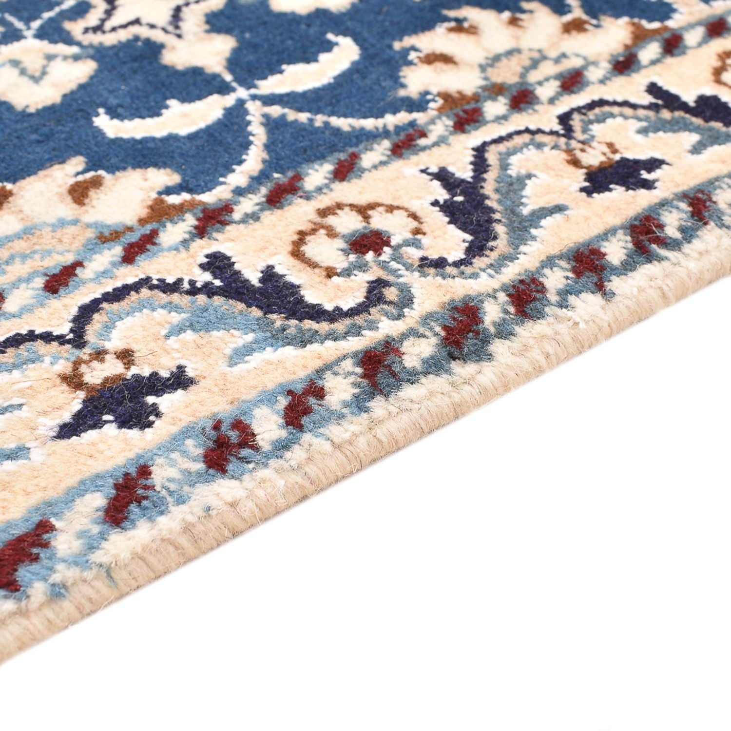 Alfombra persa - Nain - 85 x 60 cm - azul