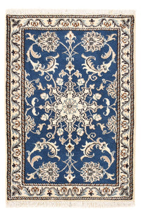 Alfombra persa - Nain - 90 x 58 cm - azul