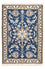 Alfombra persa - Nain - 90 x 58 cm - azul