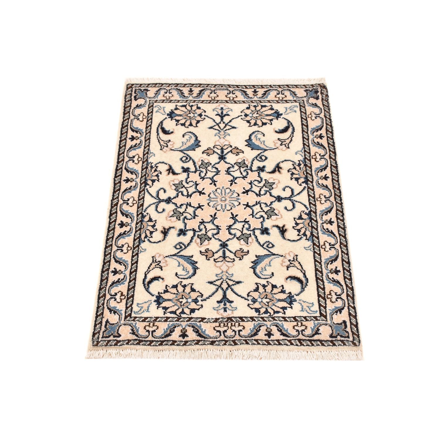 Alfombra persa - Nain - 83 x 58 cm - crema