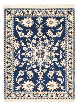 Alfombra persa - Nain - 85 x 60 cm - azul