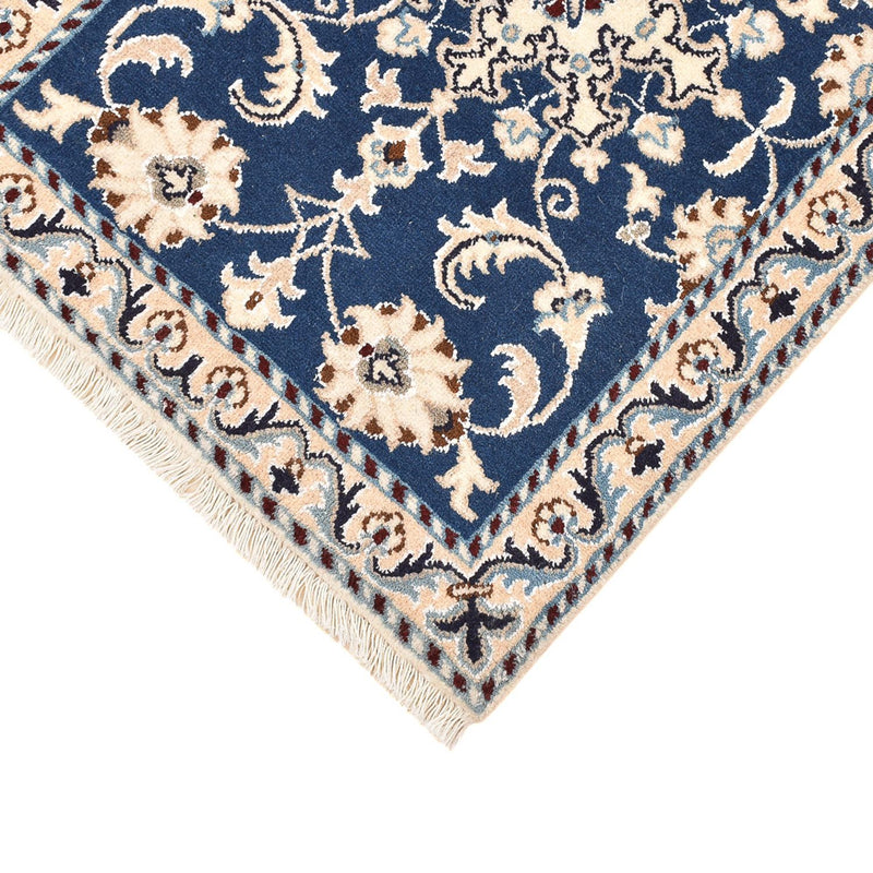 Alfombra persa - Nain - 85 x 60 cm - azul