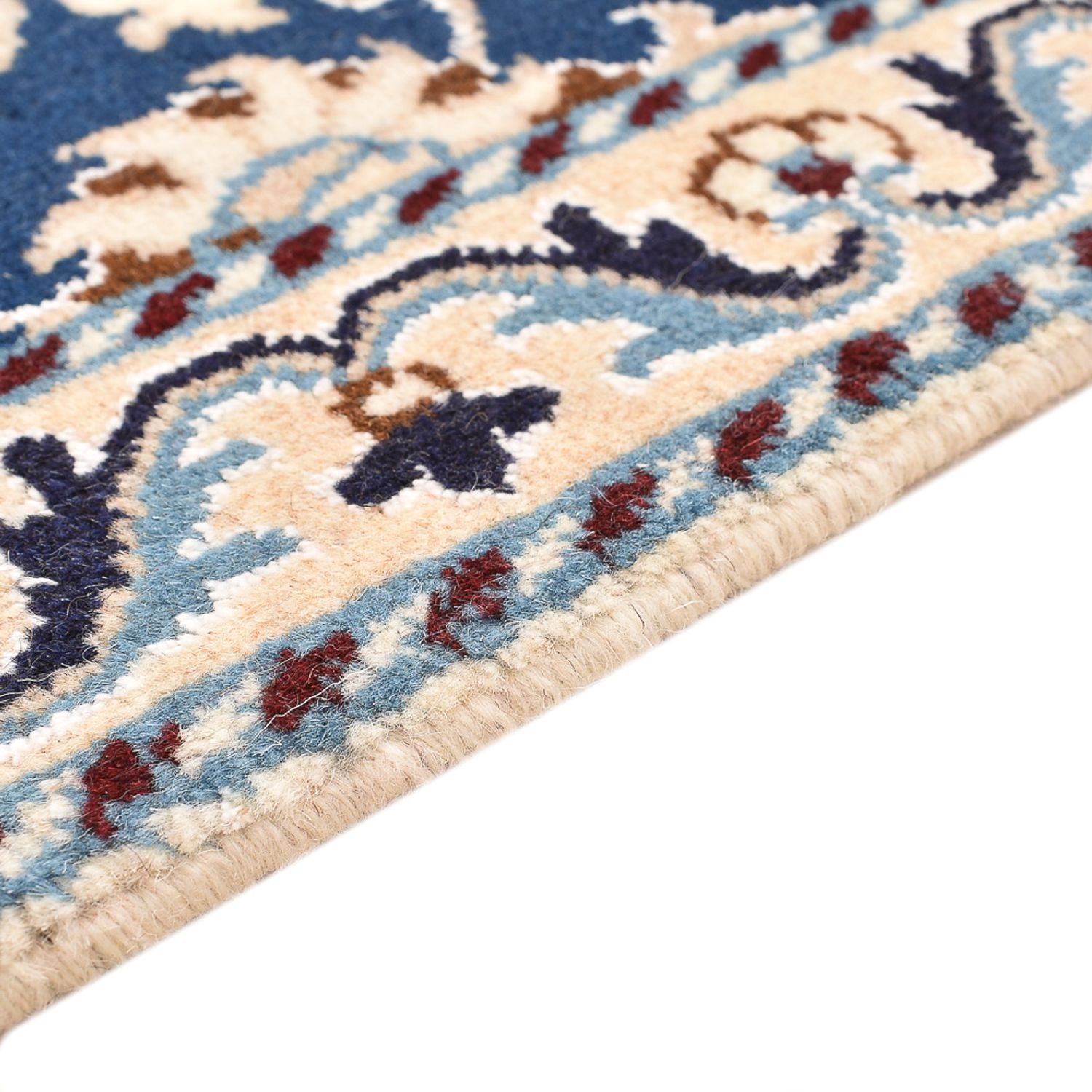 Alfombra persa - Nain - 85 x 60 cm - azul
