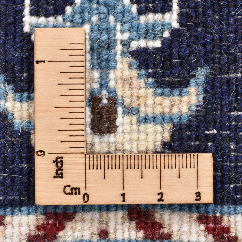 Alfombra persa - Nain - 87 x 56 cm - azul oscuro