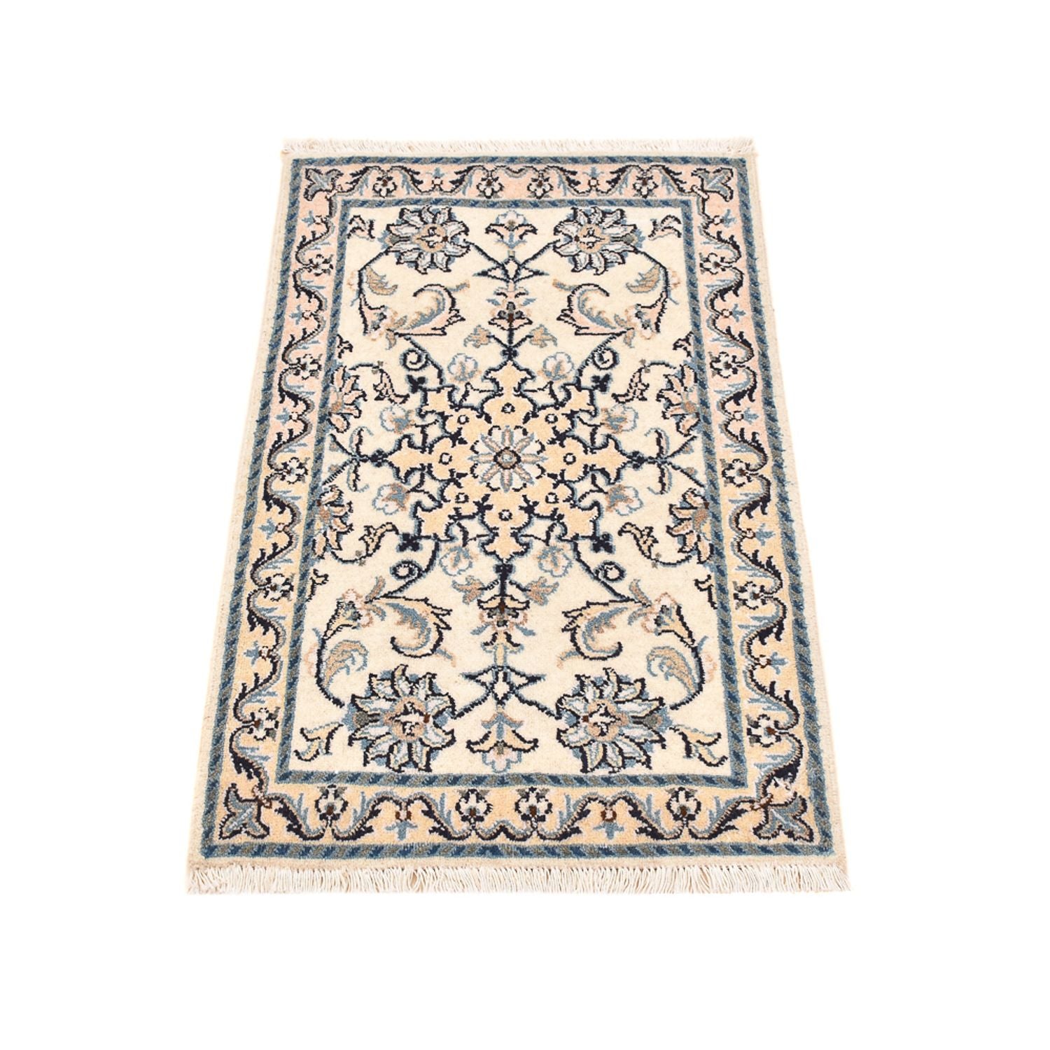 Alfombra persa - Nain - 92 x 56 cm - crema