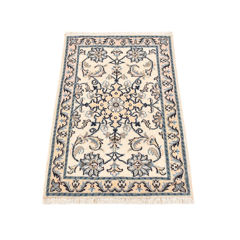 Alfombra persa - Nain - 92 x 56 cm - crema