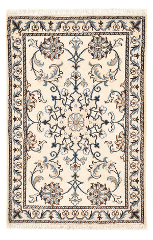 Alfombra persa - Nain - 96 x 60 cm - crema