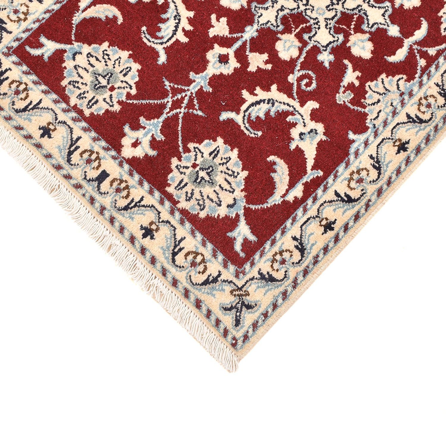 Alfombra persa - Nain - 92 x 59 cm - rojo