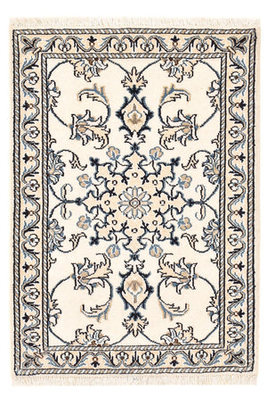 Alfombra persa - Nain - 90 x 60 cm - crema