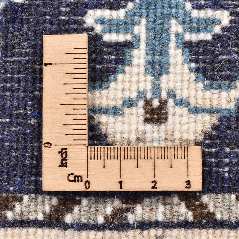 Alfombra persa - Nain - 90 x 60 cm - azul oscuro
