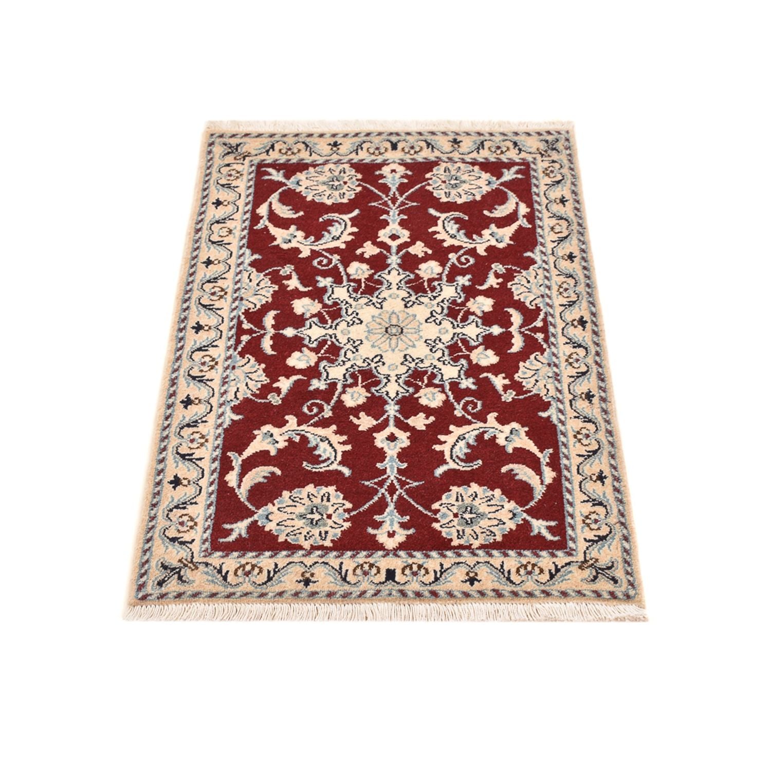 Alfombra persa - Nain - 95 x 60 cm - rojo