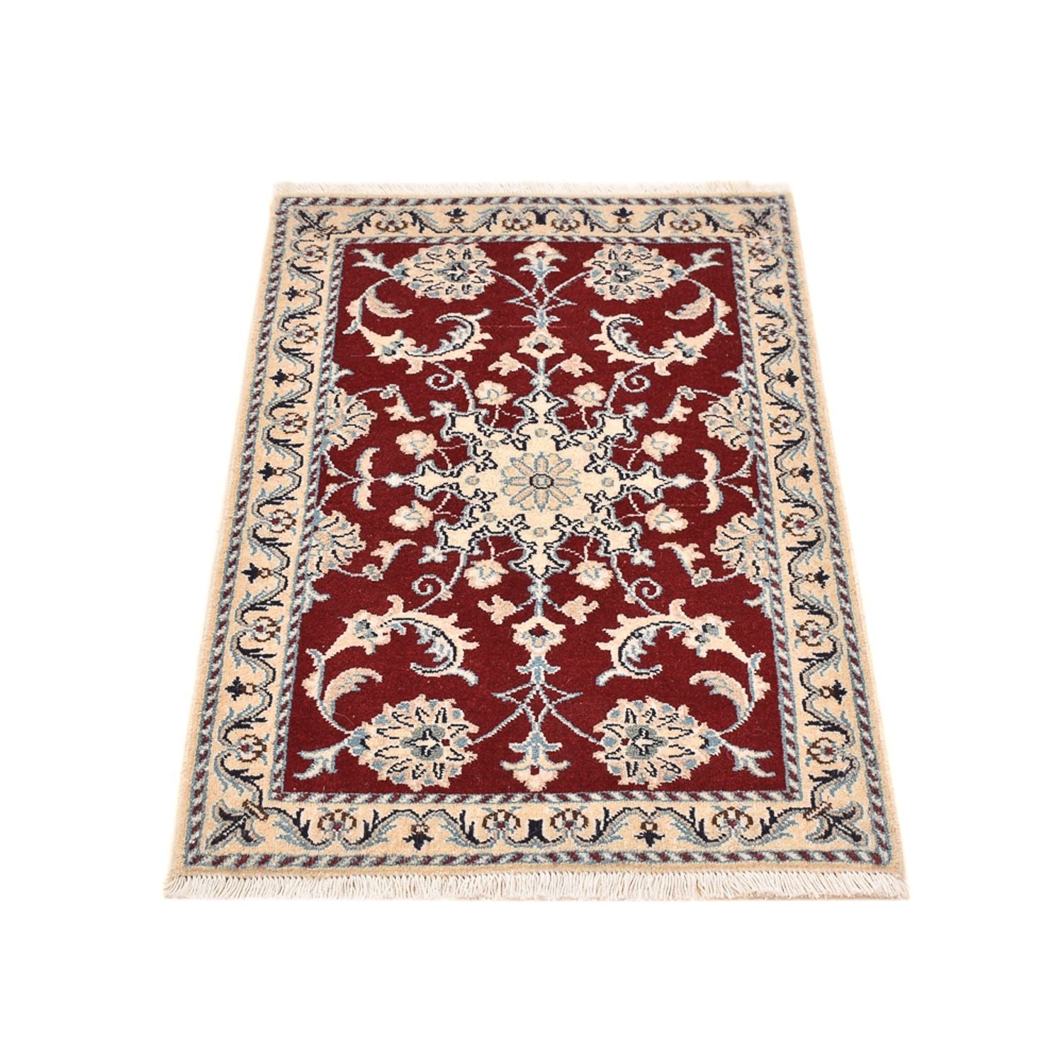 Alfombra persa - Nain - 96 x 61 cm - rojo