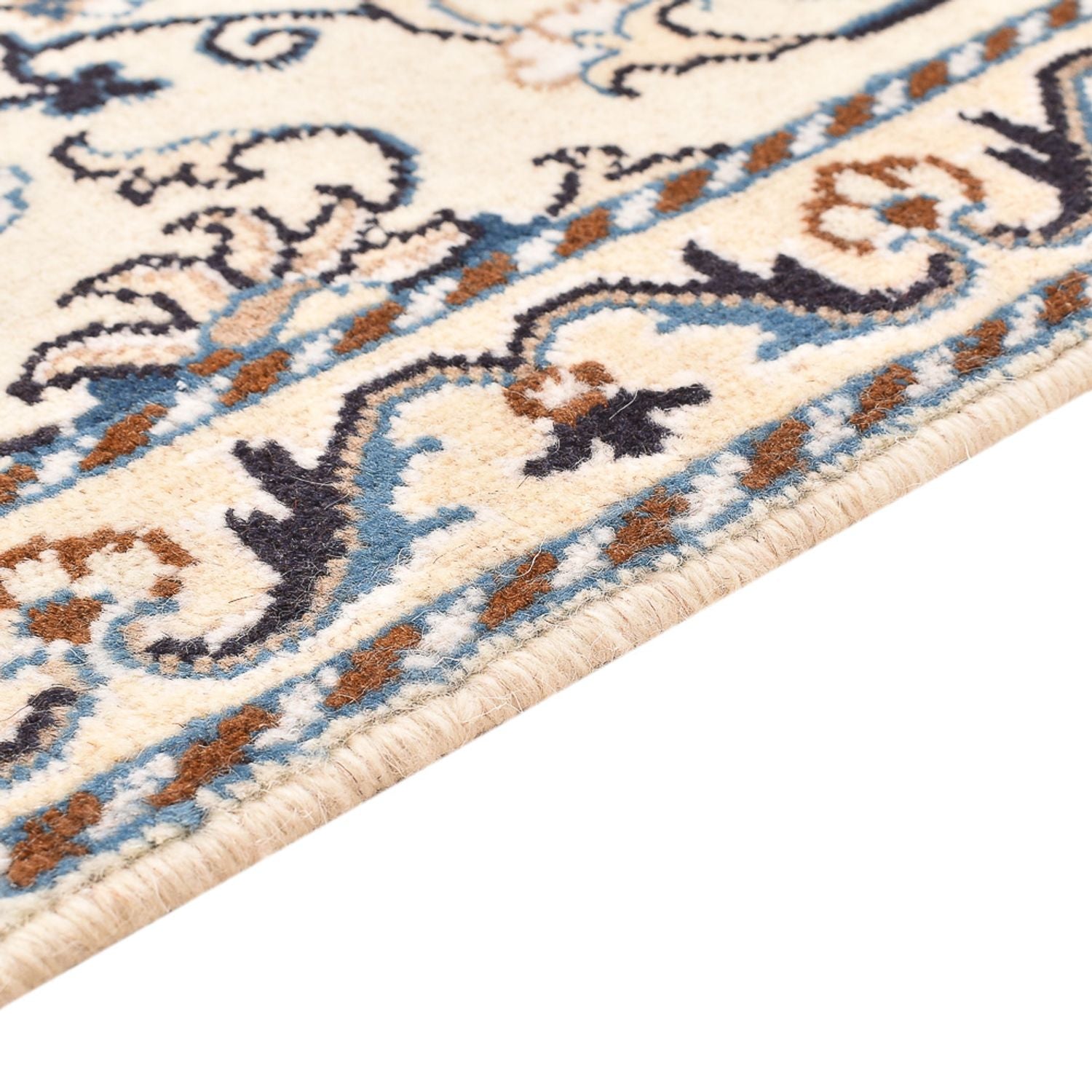 Alfombra persa - Nain - 87 x 58 cm - crema