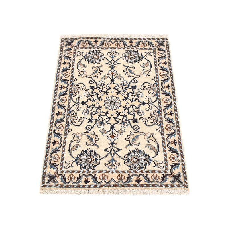 Alfombra persa - Nain - 87 x 58 cm - crema