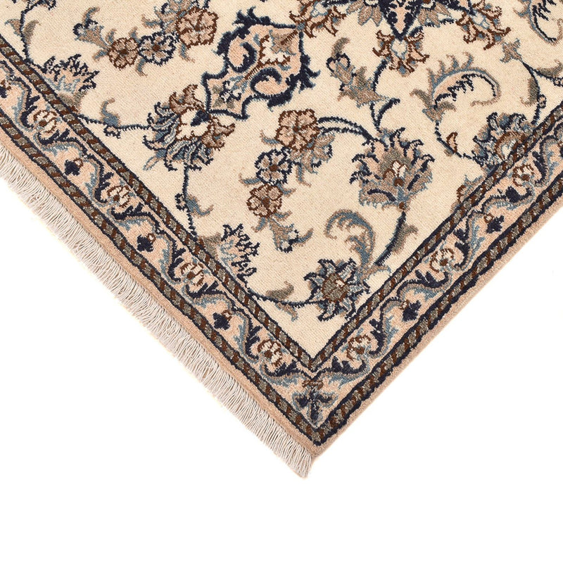 Alfombra de pasillo Alfombra persa - Nain - 208 x 79 cm - blanco