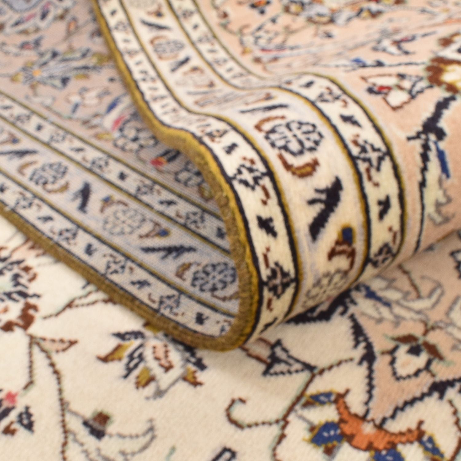 Alfombra persa - Keshan - 290 x 205 cm - beige