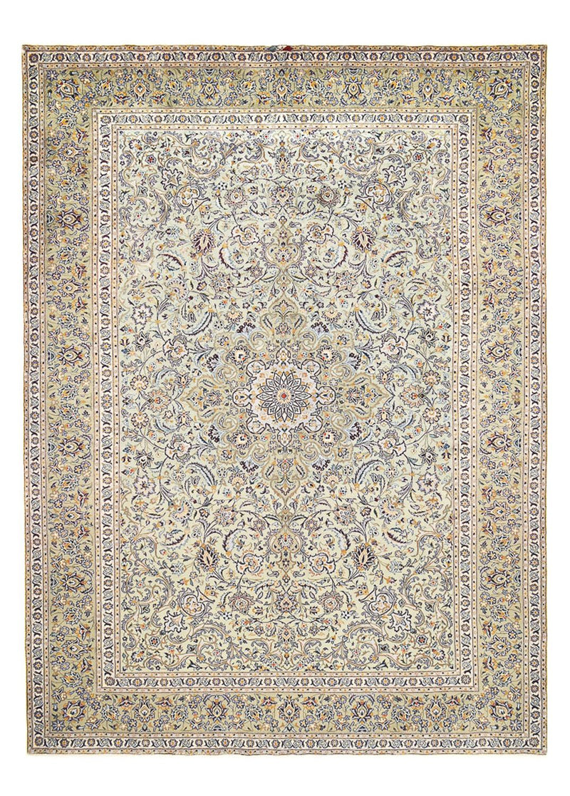 Alfombra persa - Keshan - 423 x 301 cm - arena