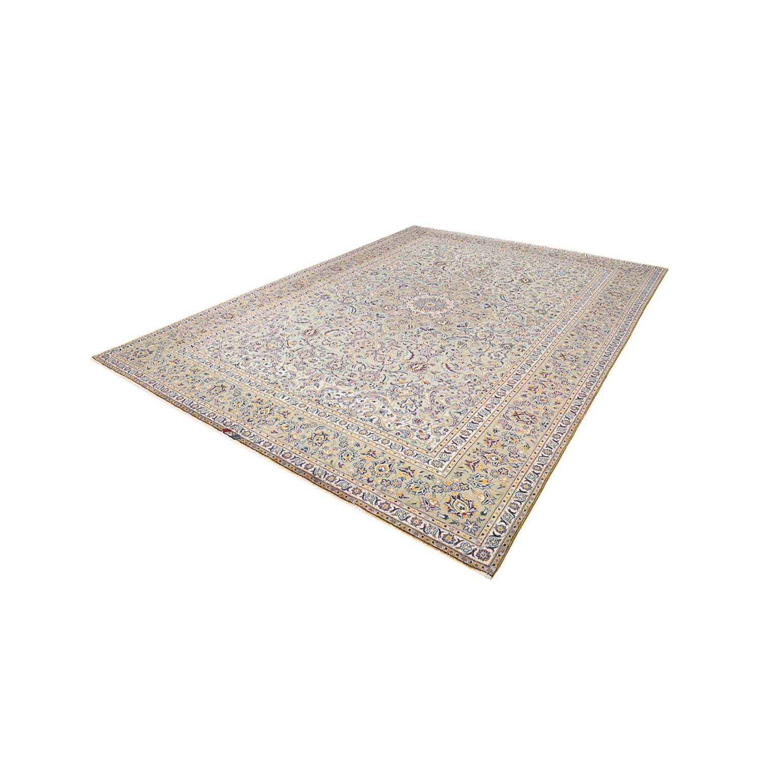 Alfombra persa - Keshan - 423 x 301 cm - arena