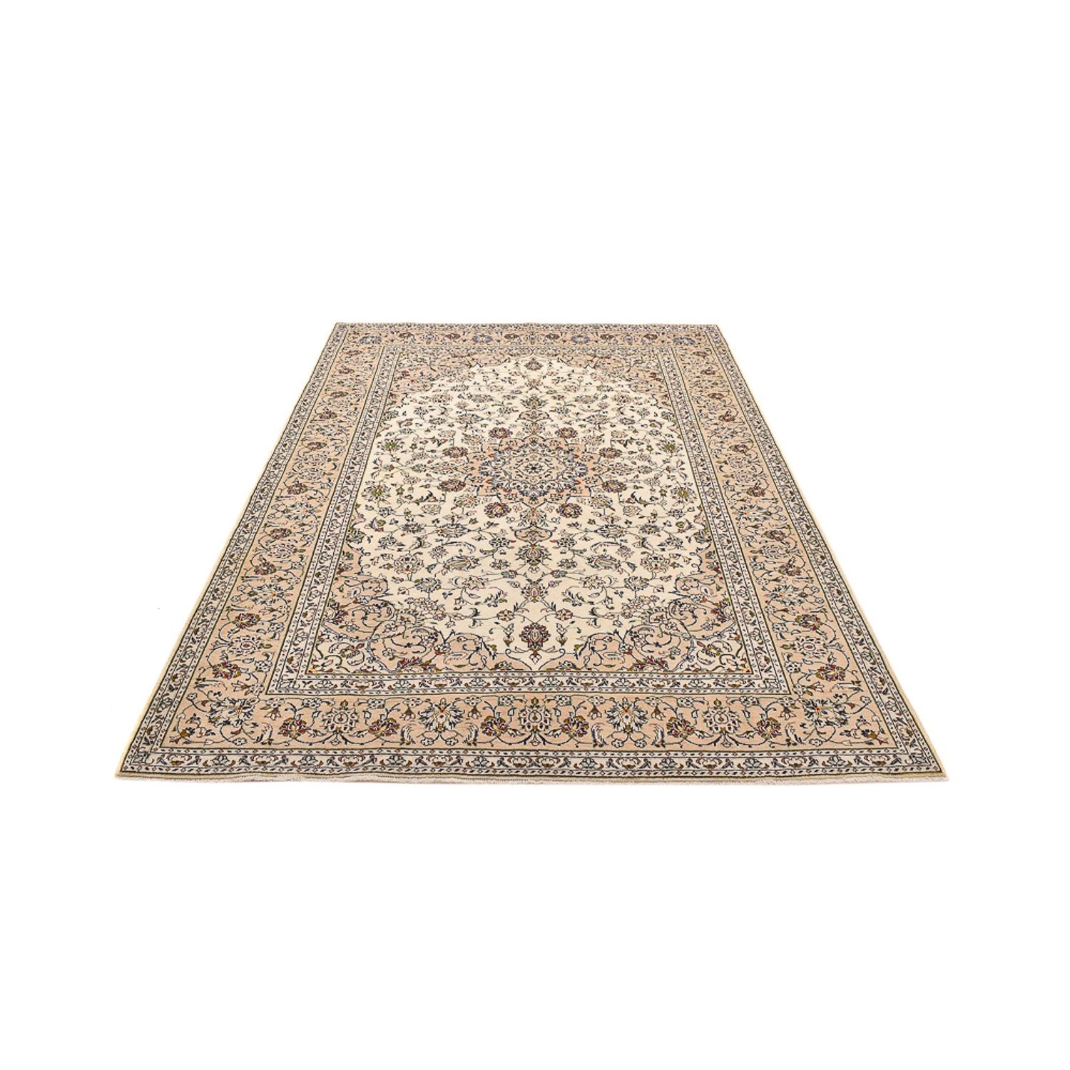 Alfombra persa - Keshan - 290 x 197 cm - beige oscuro