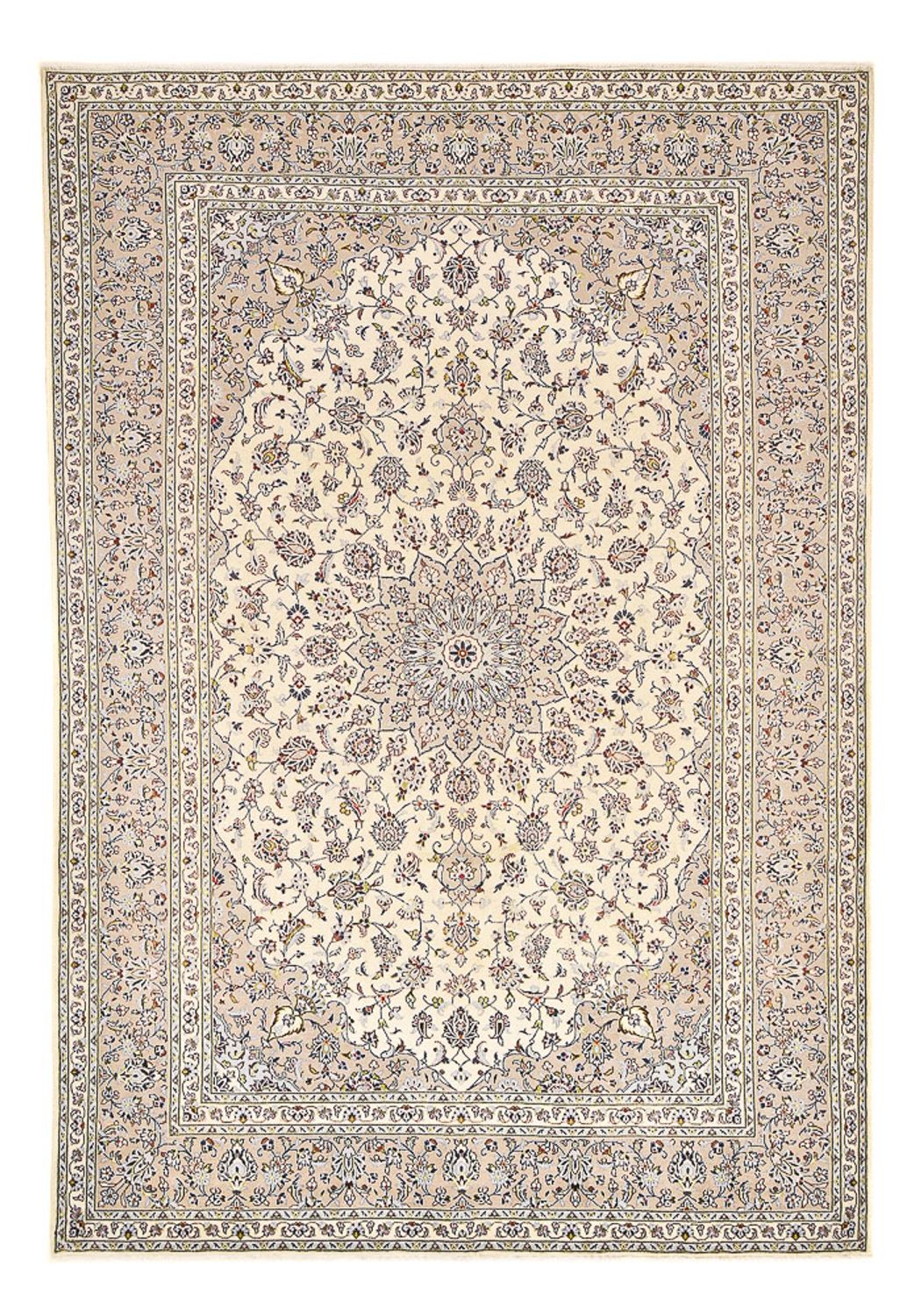 Alfombra persa - Keshan - 355 x 245 cm - beige oscuro