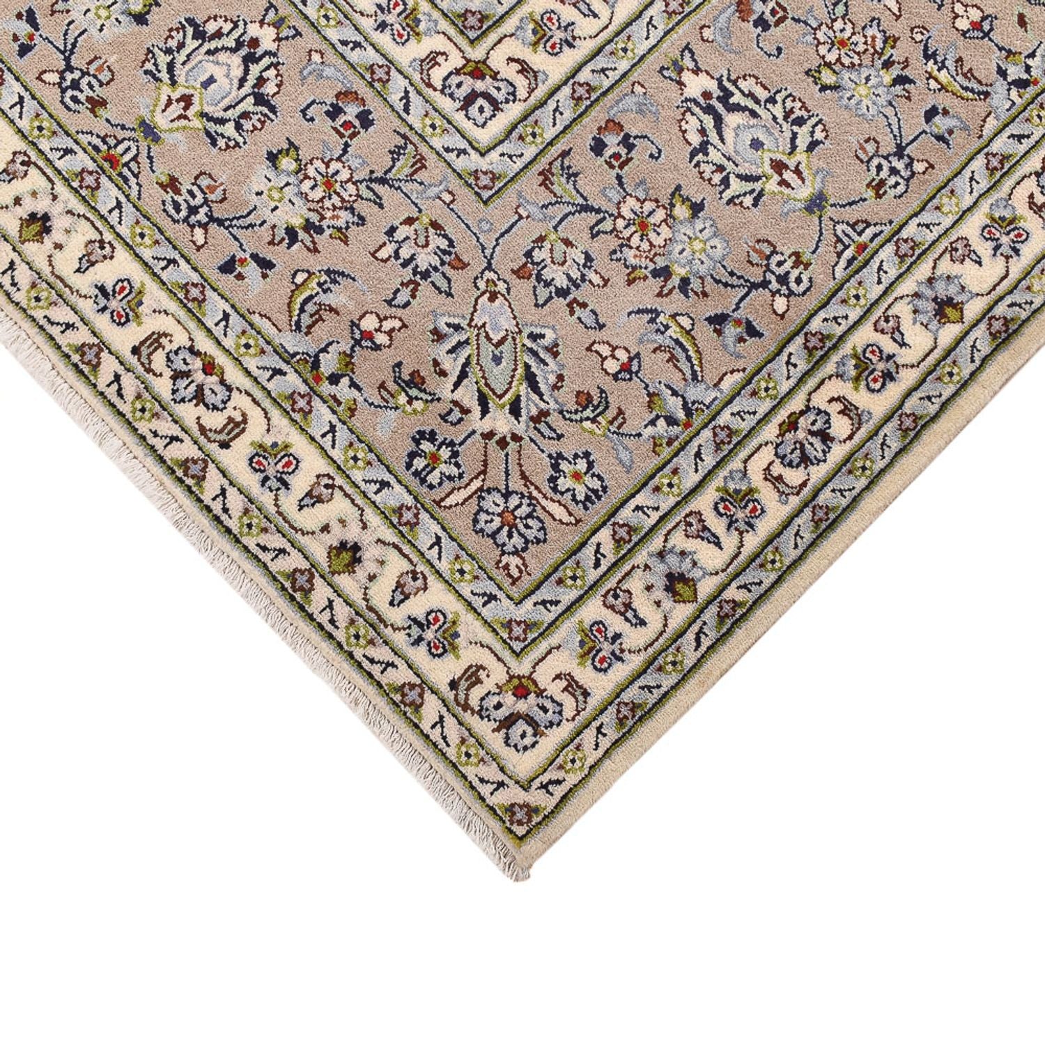 Alfombra persa - Keshan - 355 x 245 cm - beige oscuro