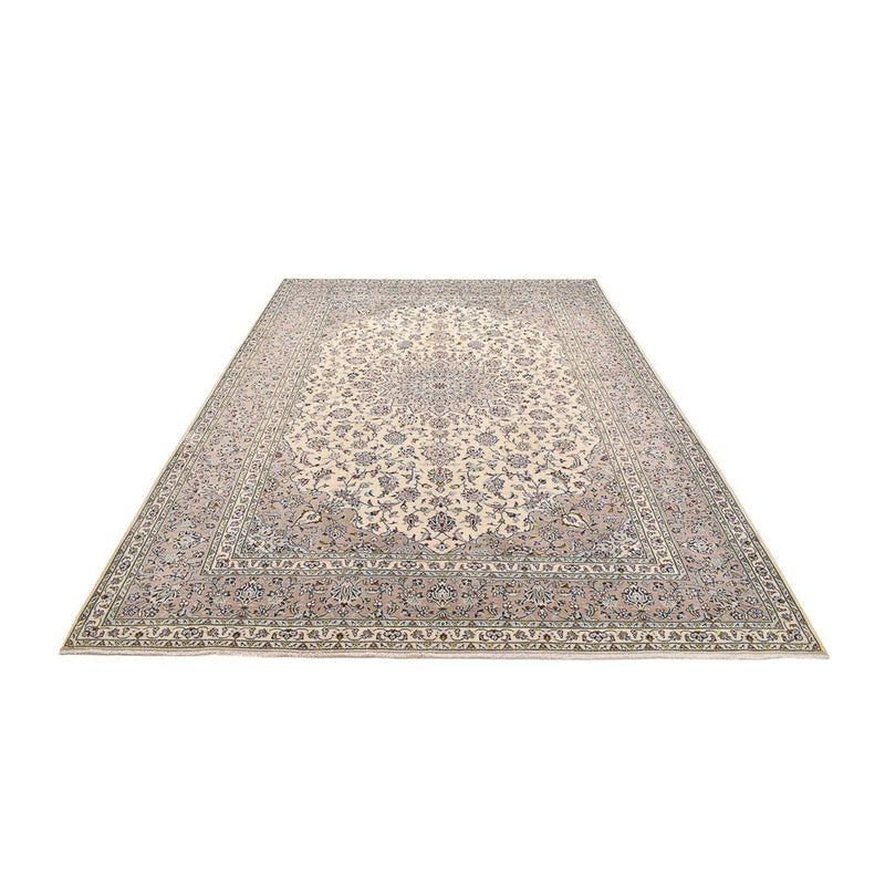 Alfombra persa - Keshan - 355 x 245 cm - beige oscuro