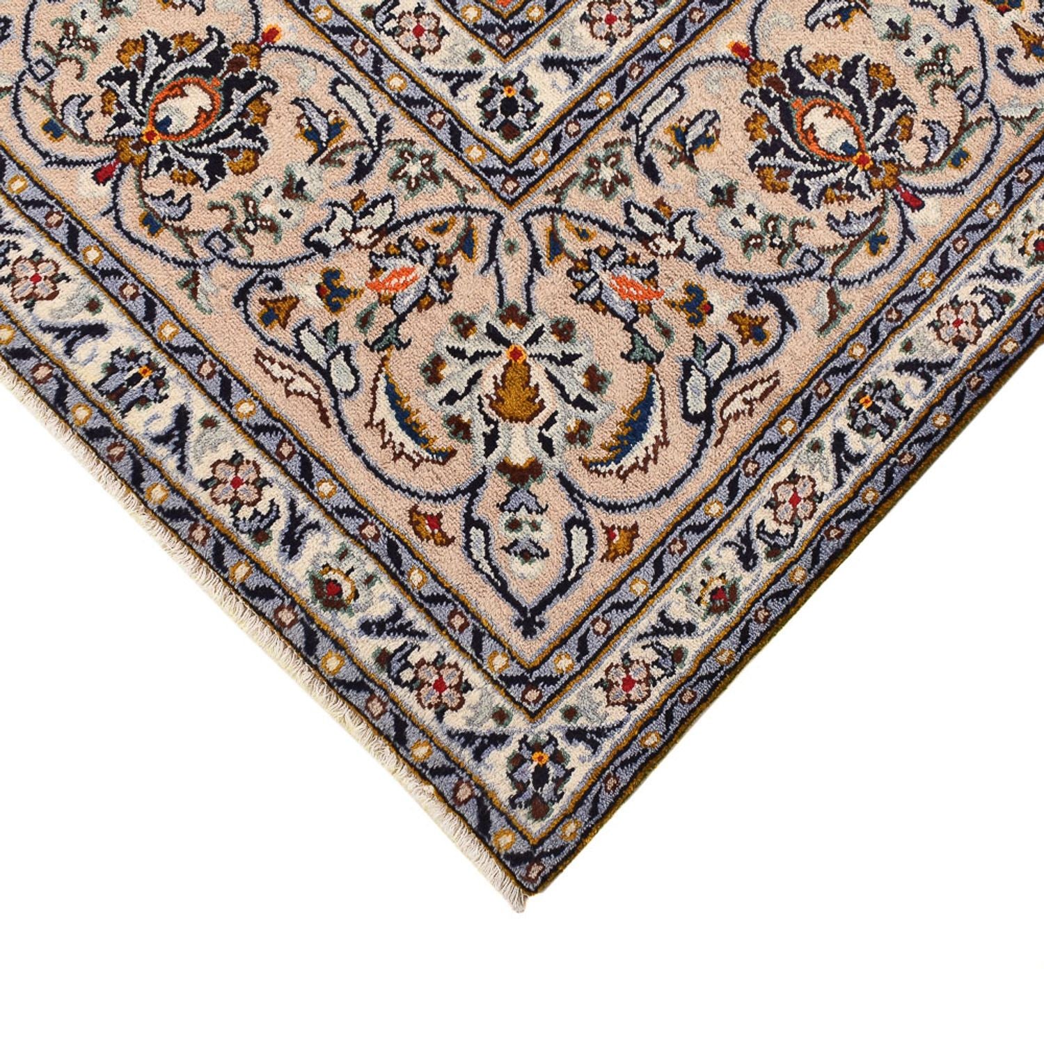 Alfombra persa - Keshan - 360 x 245 cm - beige oscuro