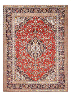 Alfombra persa - Keshan - 416 x 297 cm - rojo