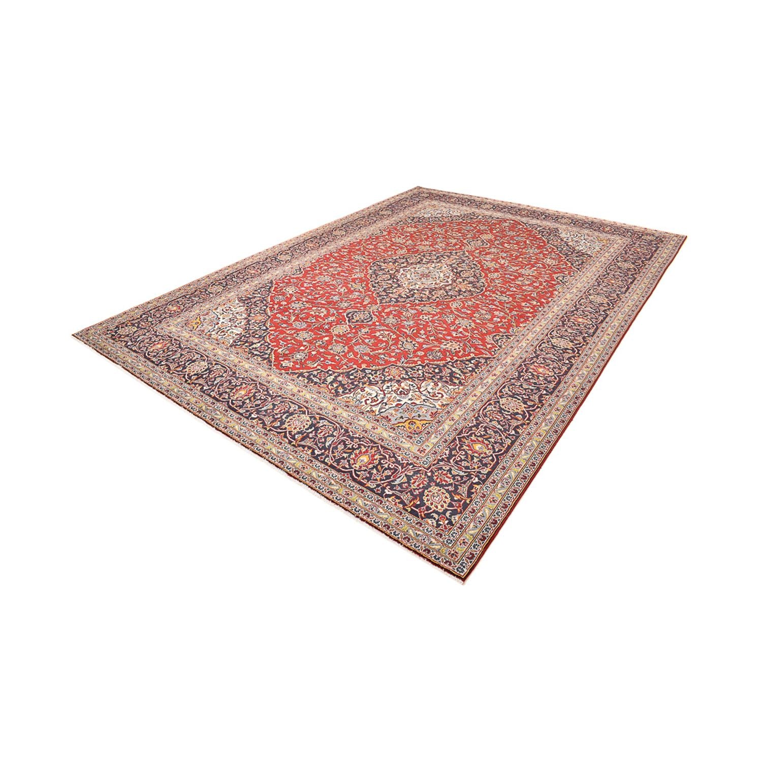Alfombra persa - Keshan - 416 x 297 cm - rojo