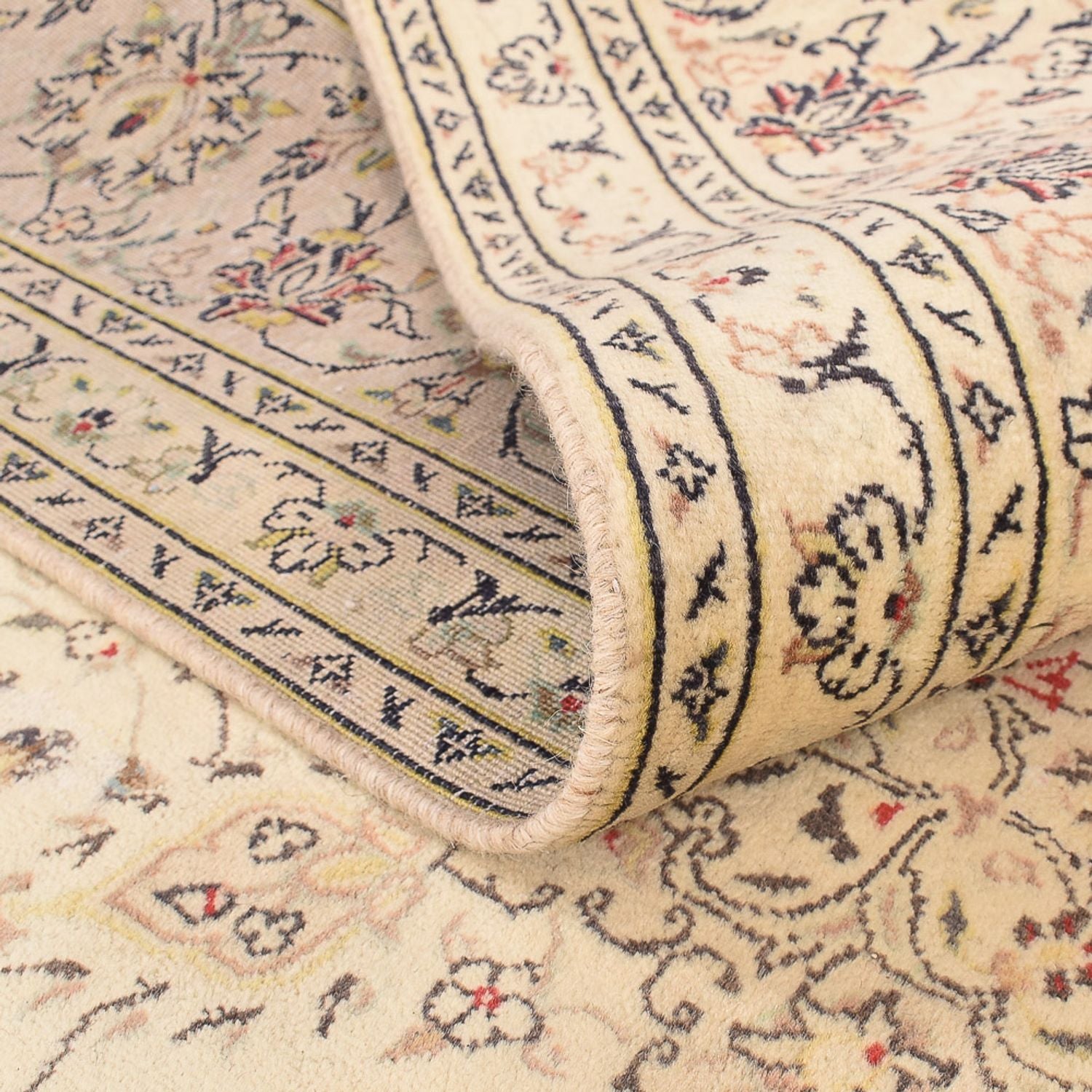 Alfombra persa - Keshan - 301 x 202 cm - beige