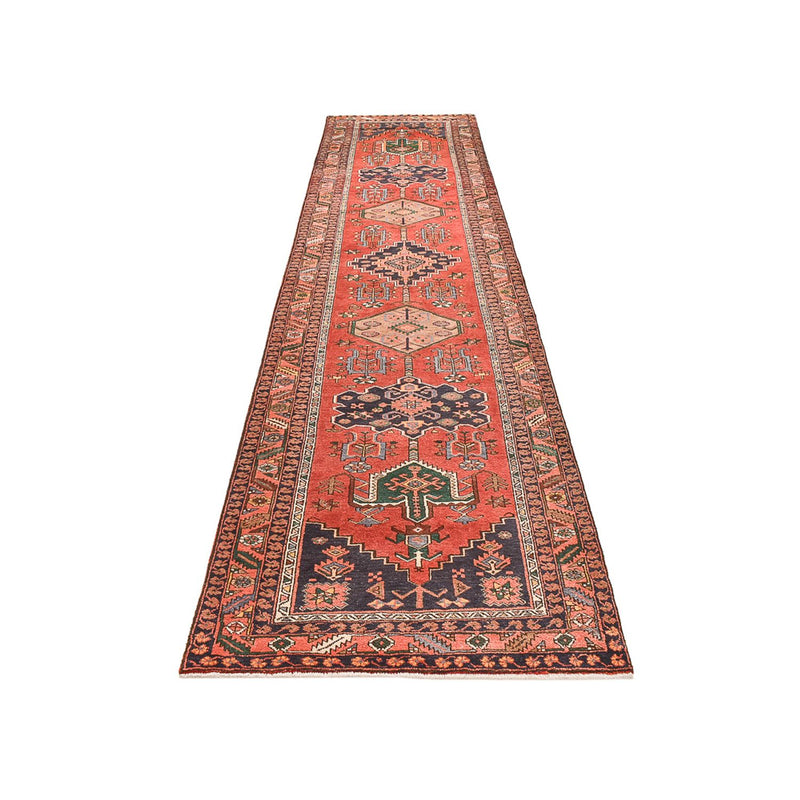 Alfombra de pasillo Alfombra persa - Nómada - 445 x 105 cm - rojo claro