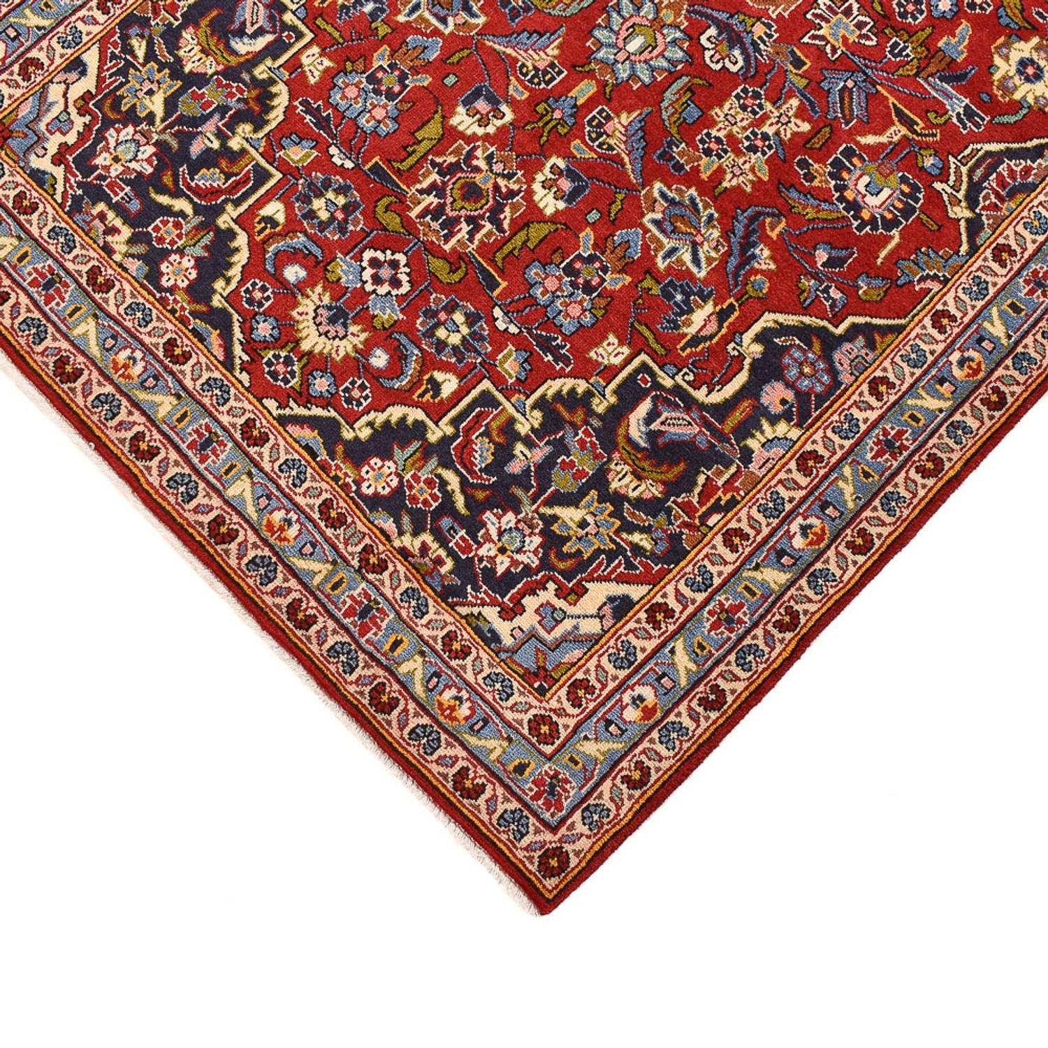 Alfombra de pasillo Alfombra persa - Keshan - 332 x 102 cm - rojo