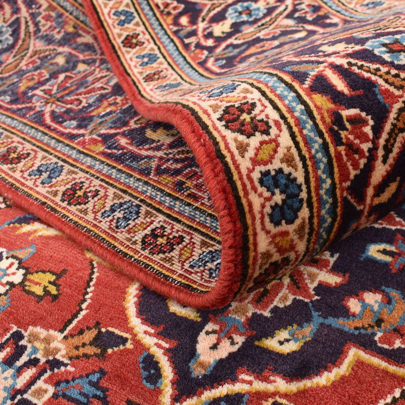 Alfombra persa - Keshan - 253 x 150 cm - rojo