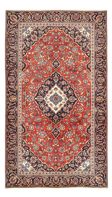 Alfombra persa - Keshan - 243 x 140 cm - rojo