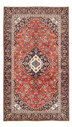 Alfombra persa - Keshan - 243 x 140 cm - rojo