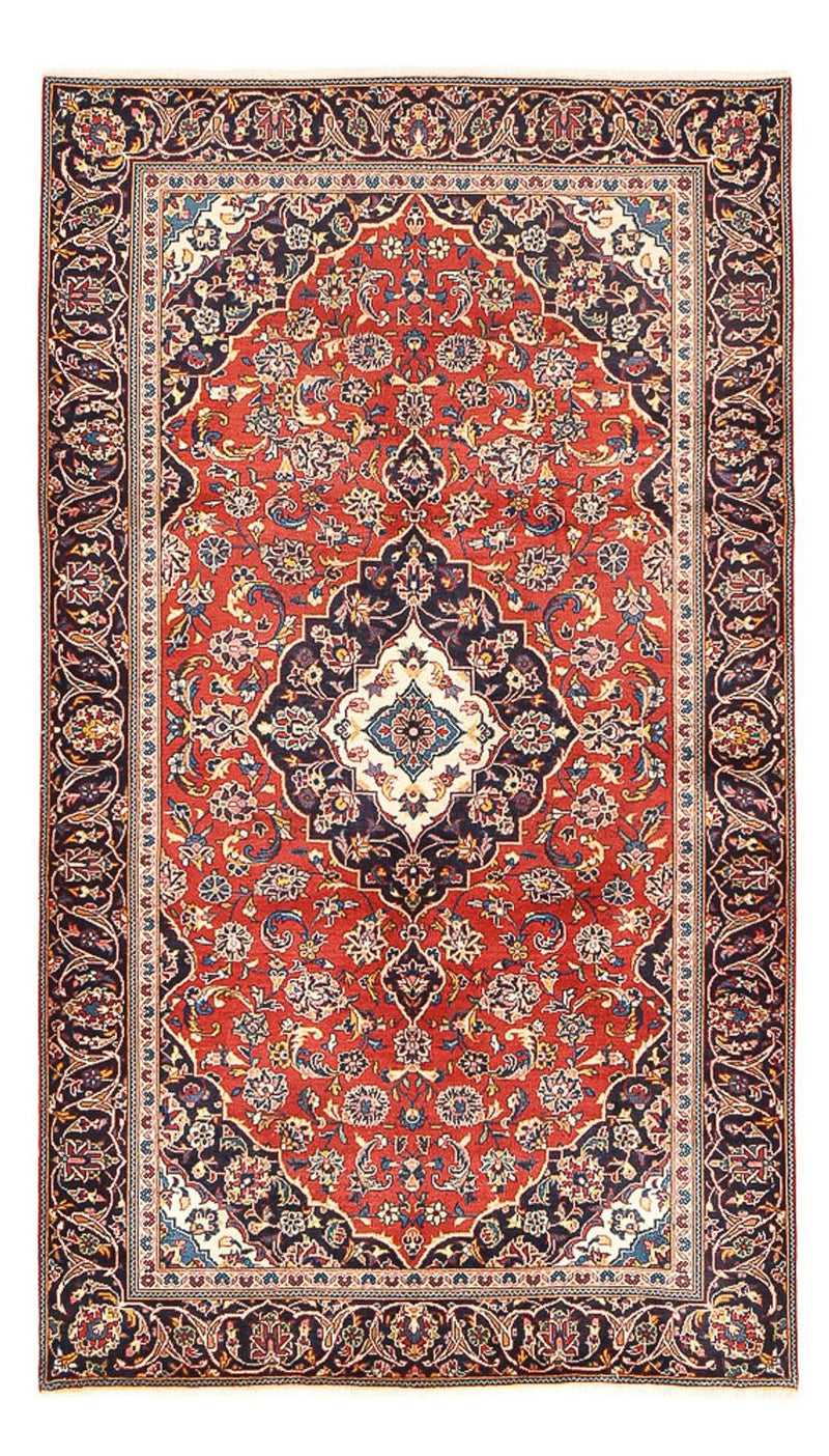 Alfombra persa - Keshan - 243 x 140 cm - rojo