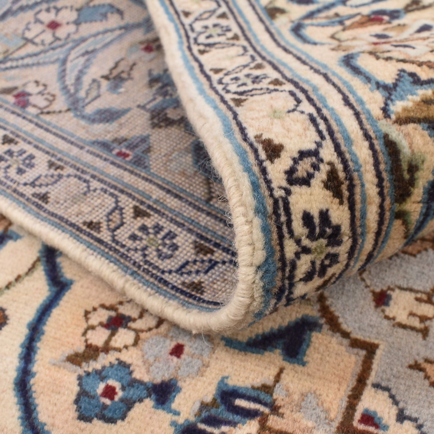 Alfombra persa - Keshan - 249 x 145 cm - arena