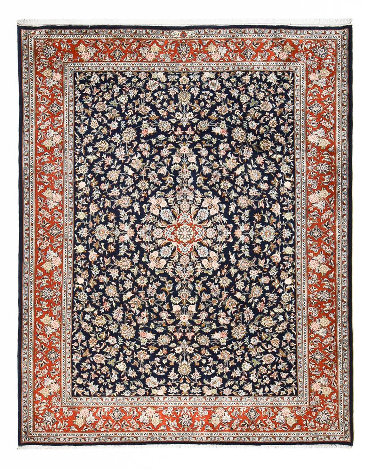 Alfombra persa - Real - 337 x 255 cm - azul oscuro