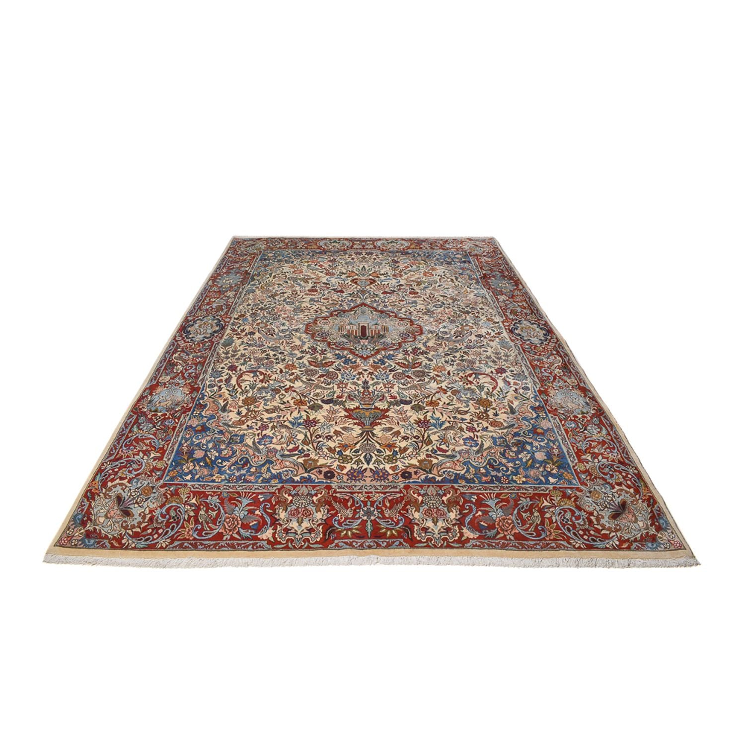 Alfombra persa - Keshan - 373 x 259 cm - arena