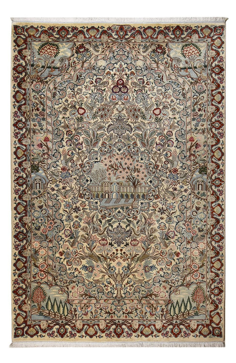 Alfombra persa - Keshan - 301 x 201 cm - arena