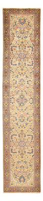 Alfombra de pasillo Alfombra persa - Real - 385 x 79 cm - beige claro