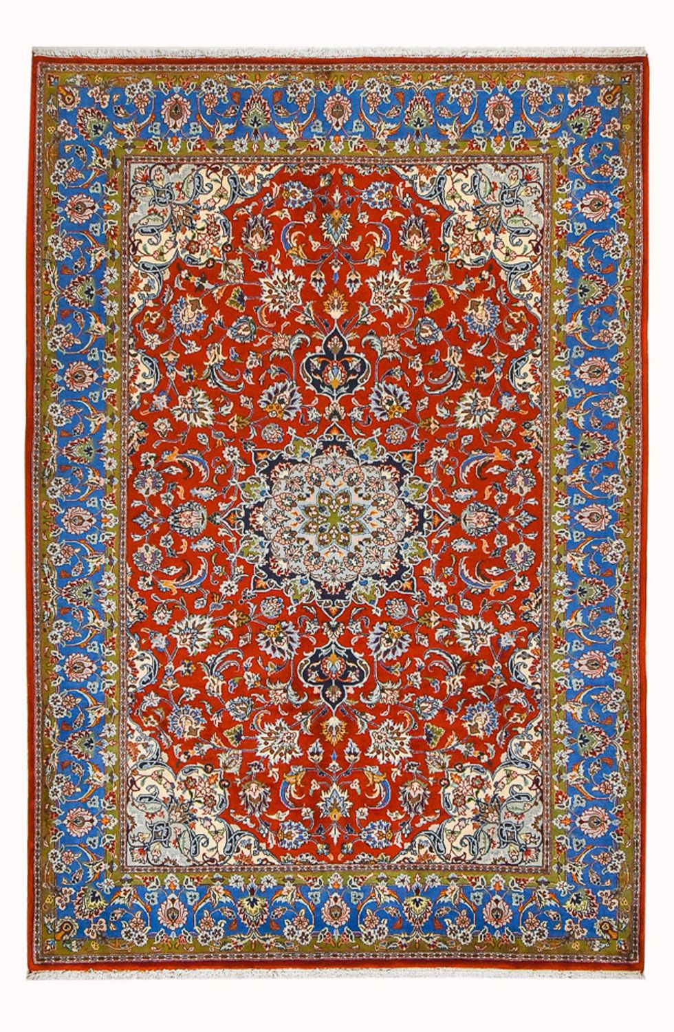Alfombra persa - Real - Real - 280 x 185 cm - rojo
