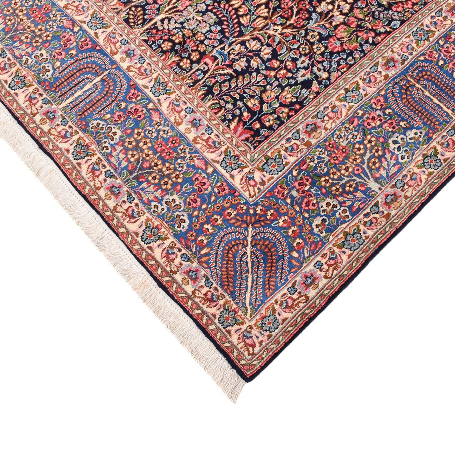 Alfombra persa - Real - 298 x 202 cm - rojo oscuro